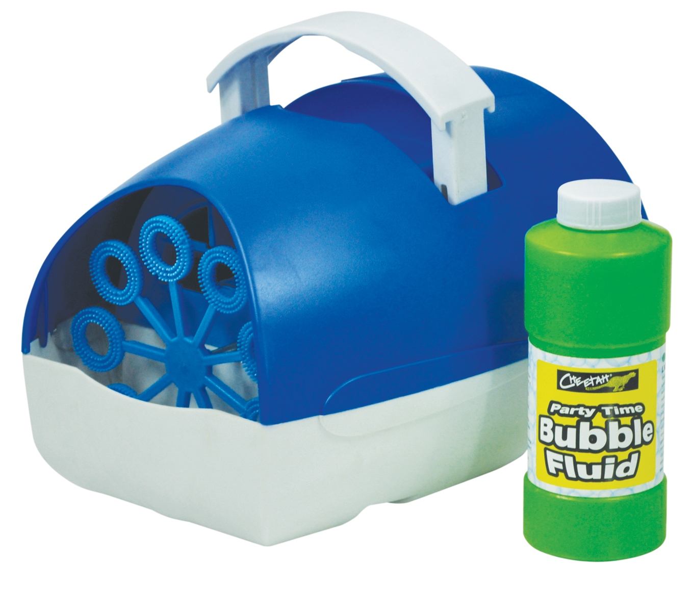 Party Time Battery Operated Bubble Machine (Blue)