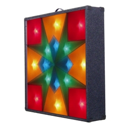 Maltese Cross Carpet Covered Light Screen With 4 Channels And Carry Handle