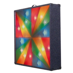 Multi Rainbow Cross Carpet Covered Light Screen With 4 Channels And Carry Handle