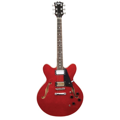 Johnny Brook Semi-Acoustic Guitar Cherry Red