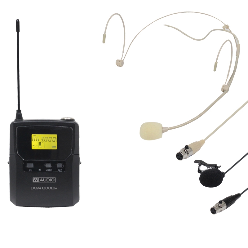 W-Audio DQM 800BP Add On Beltpack Kit (823Mhz-865.0Mhz)
