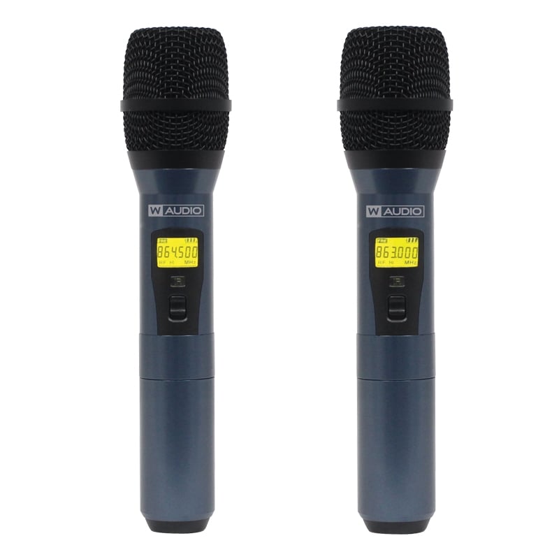 W-Audio DQM 800H Quad Handheld UHF Radio Microphone System
