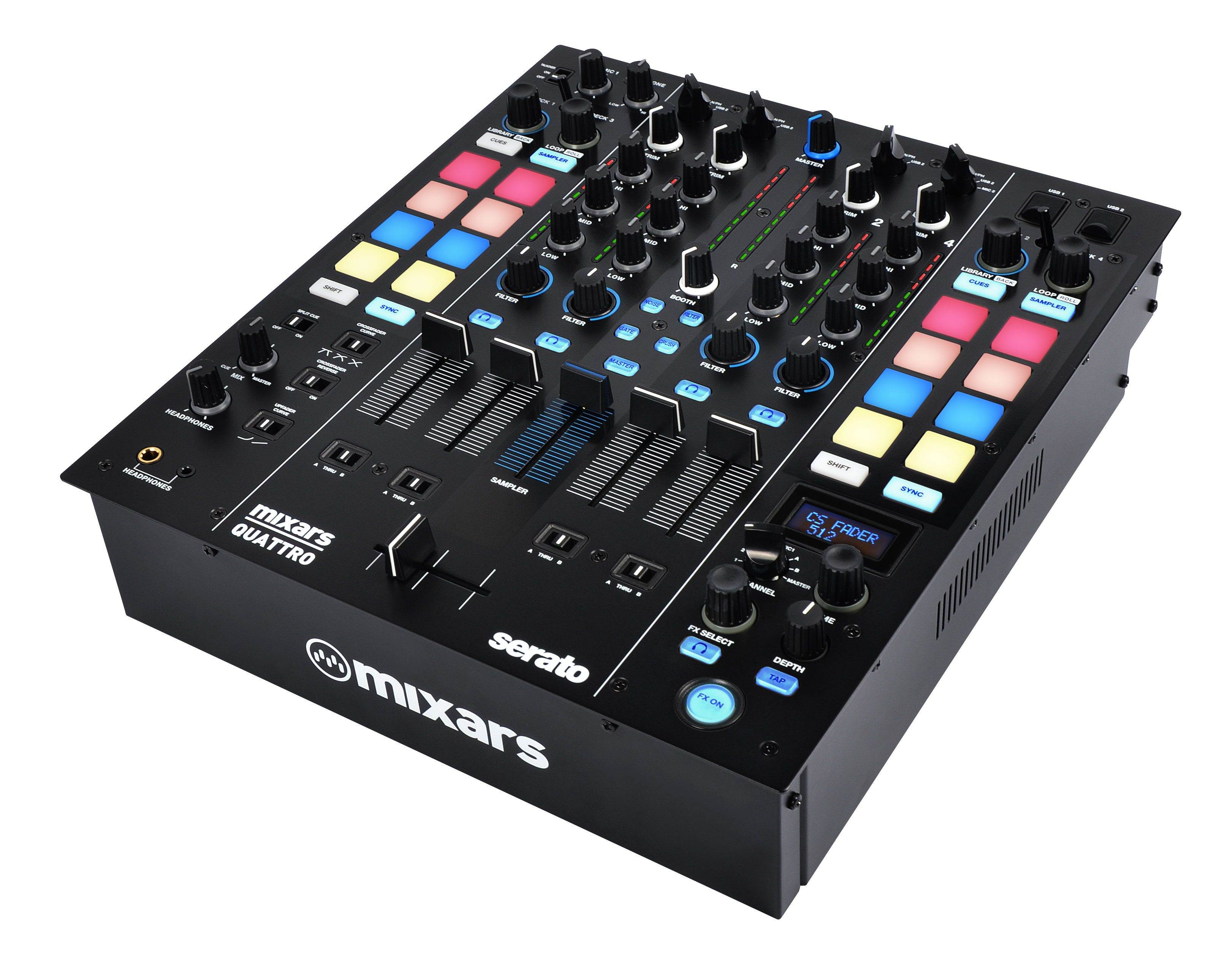 Mixars Quattro Serato DJ Mixer Angle