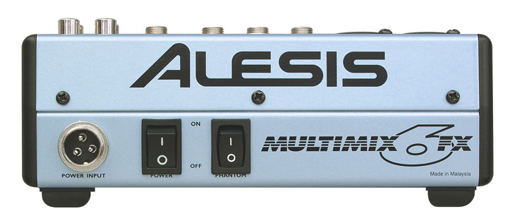 Alesis Multimix 6FX Studio Mixer (Back)