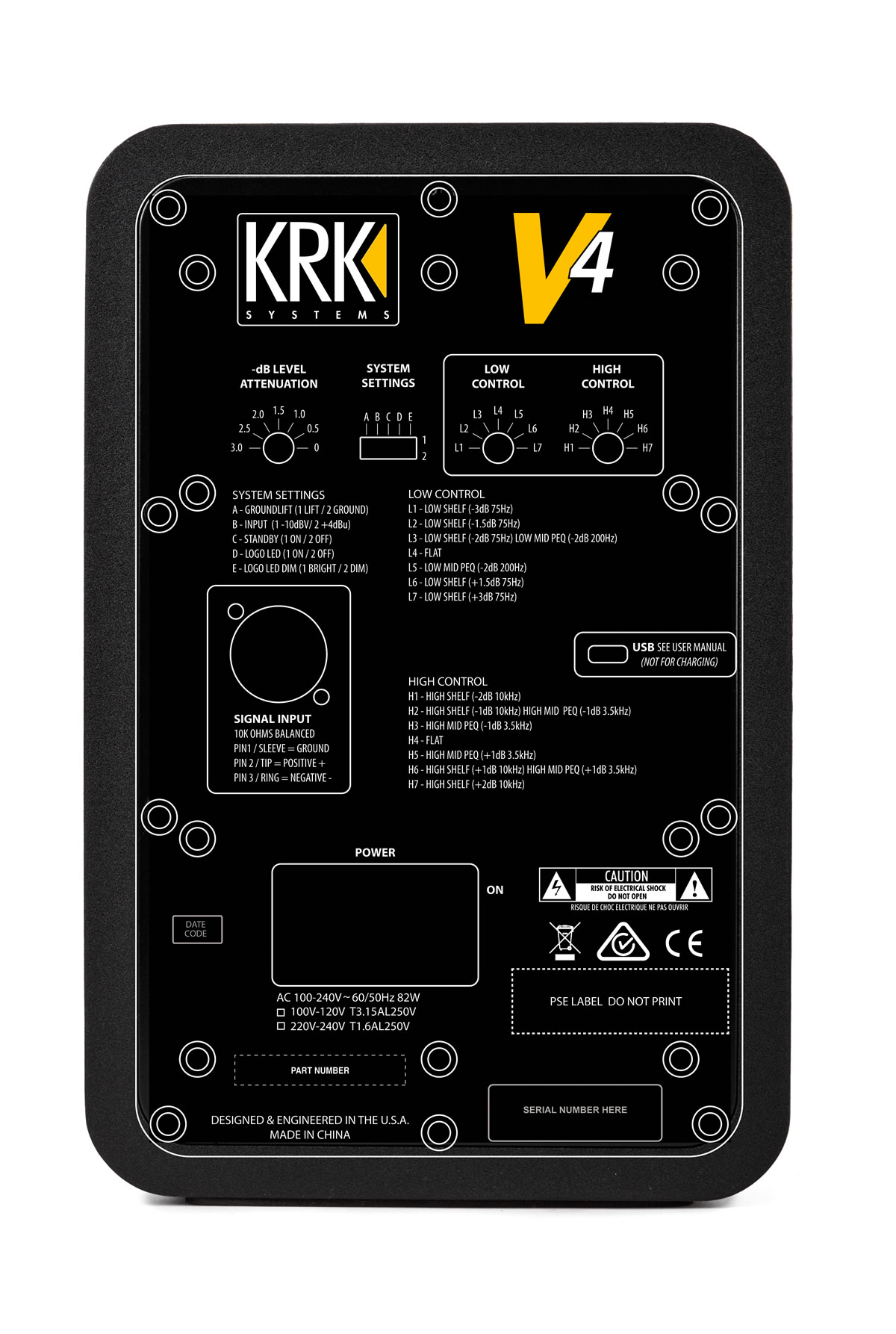 KRK V Series V4 Active Studio Monitor