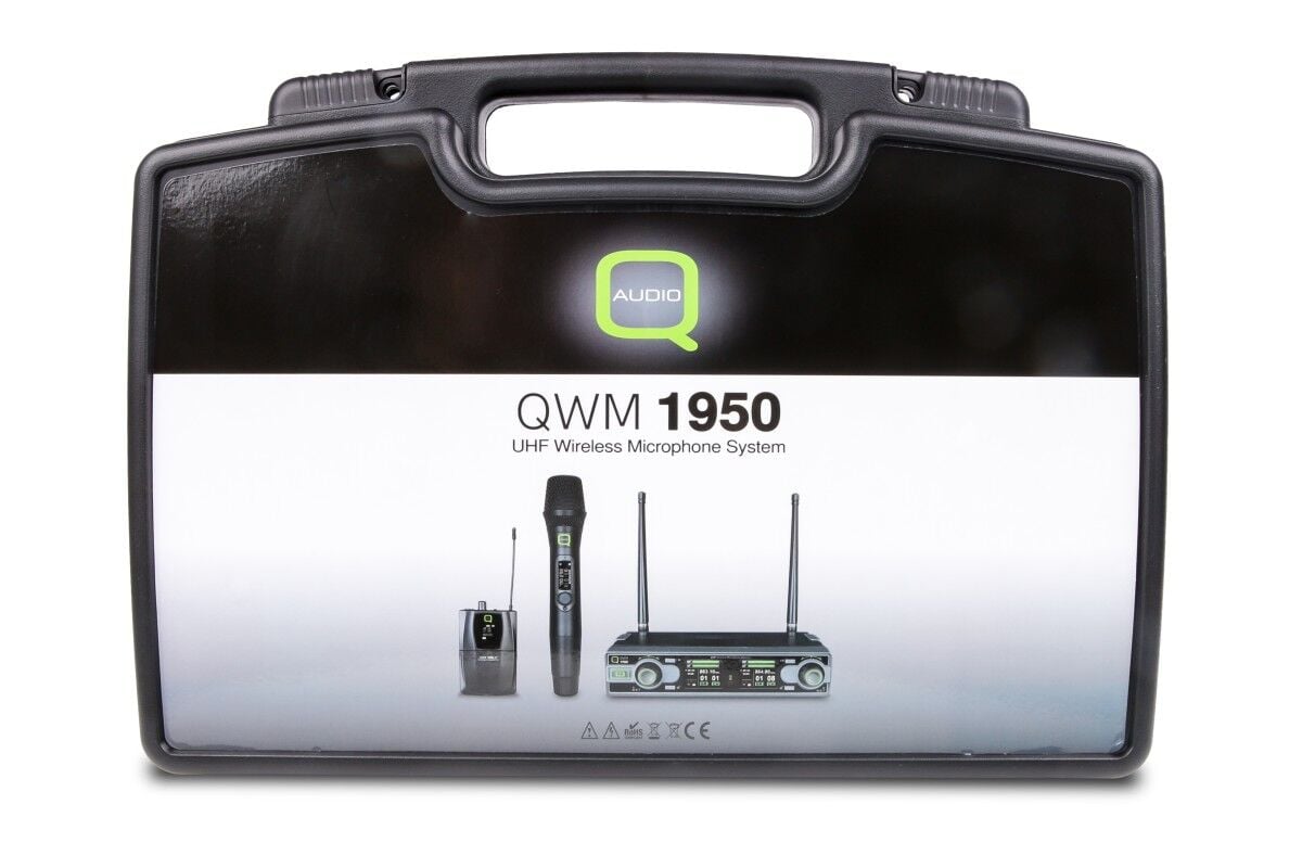 Q-Audio QWM 1950 HH+BP- UHF Wireless Microphone system