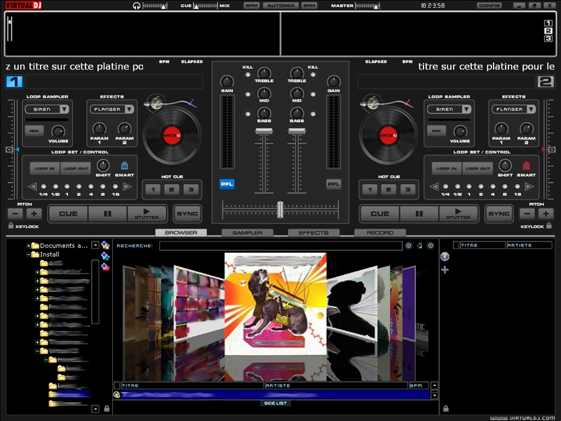 Vitual DJ Screen