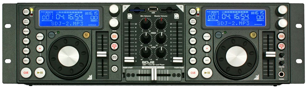 American DJ SDJ2 Twin SD Card USB / MP3 Player / Mixer