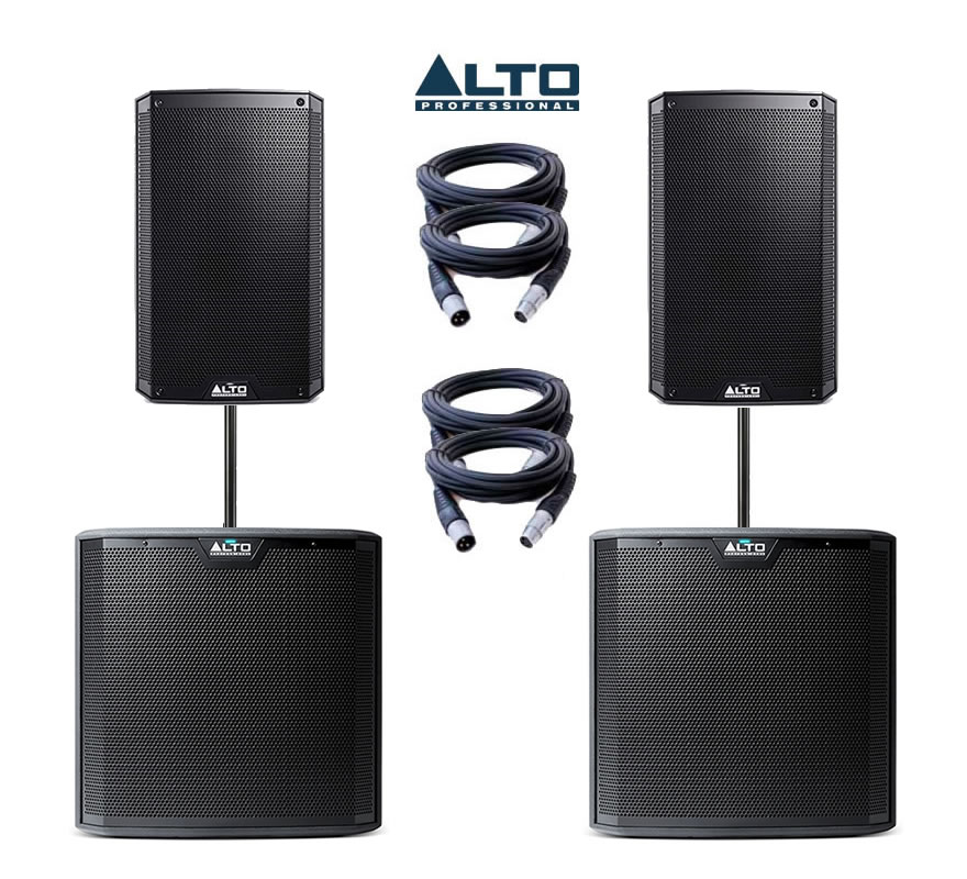 Alto Truesonic TS210A & TS212S Power Pack 3 - 4700W Active Sound System