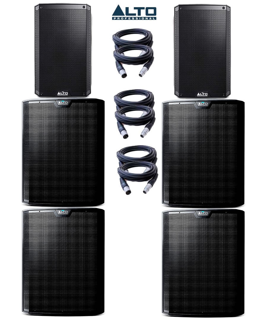 Alto Truesonic TS215A & TS218S Power Pack 5 - 7200W Active Sound System