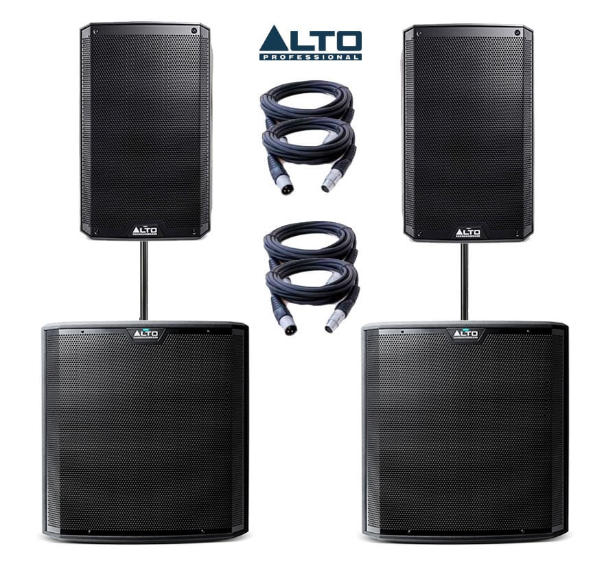 Alto Truesonic TS215A & TS215S Power Pack 4 - 4700W Active Sound System