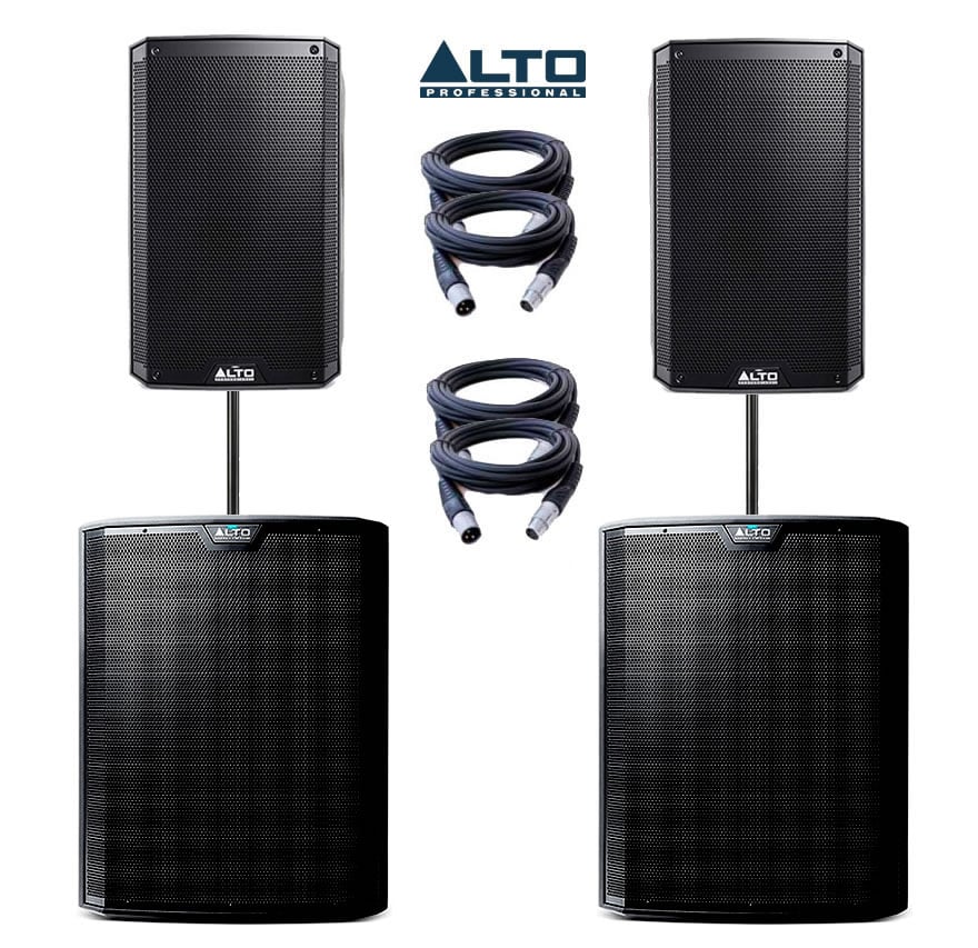 Alto Truesonic TS215A & TS218S Power Pack 2 - 4700W Active Sound System