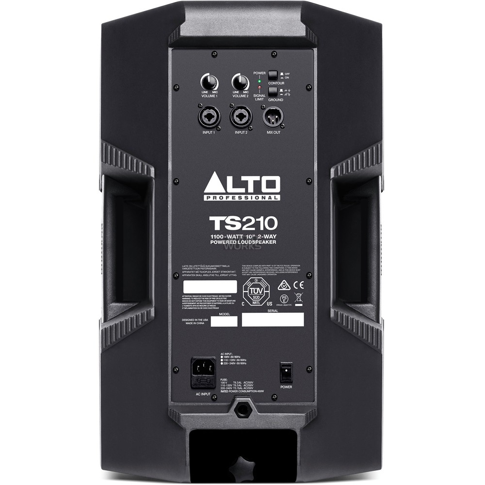 Alto Truesonic TS210 Speaker Connections