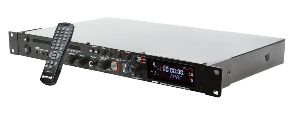 Gemini CDMP1400 Professional 1U CD/MP3/USB Player