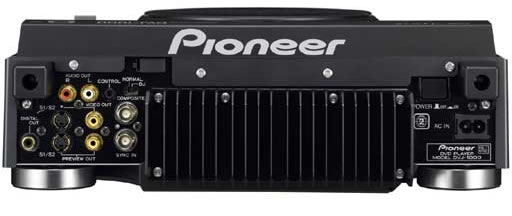 Pioneer DVJX1000 DVD Video / CD Player (Back)
