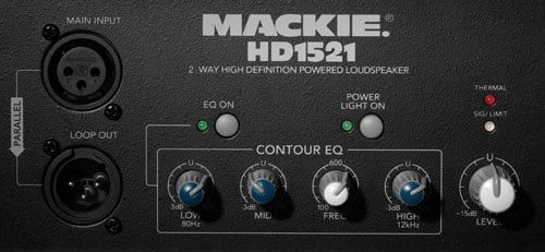 Mackie HD1521 2-Way High Definition Loudspeaker (Back)