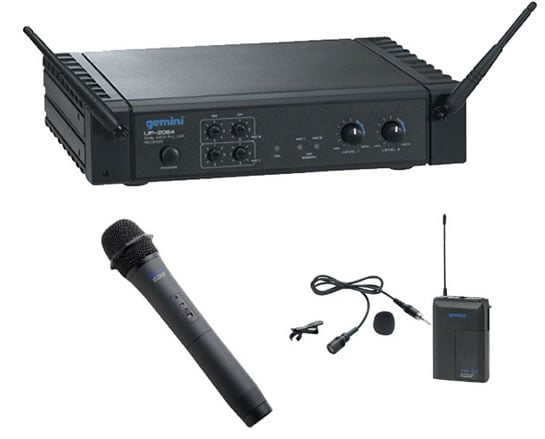 Gemini UF2064 ML Dual Radio Microphone System
