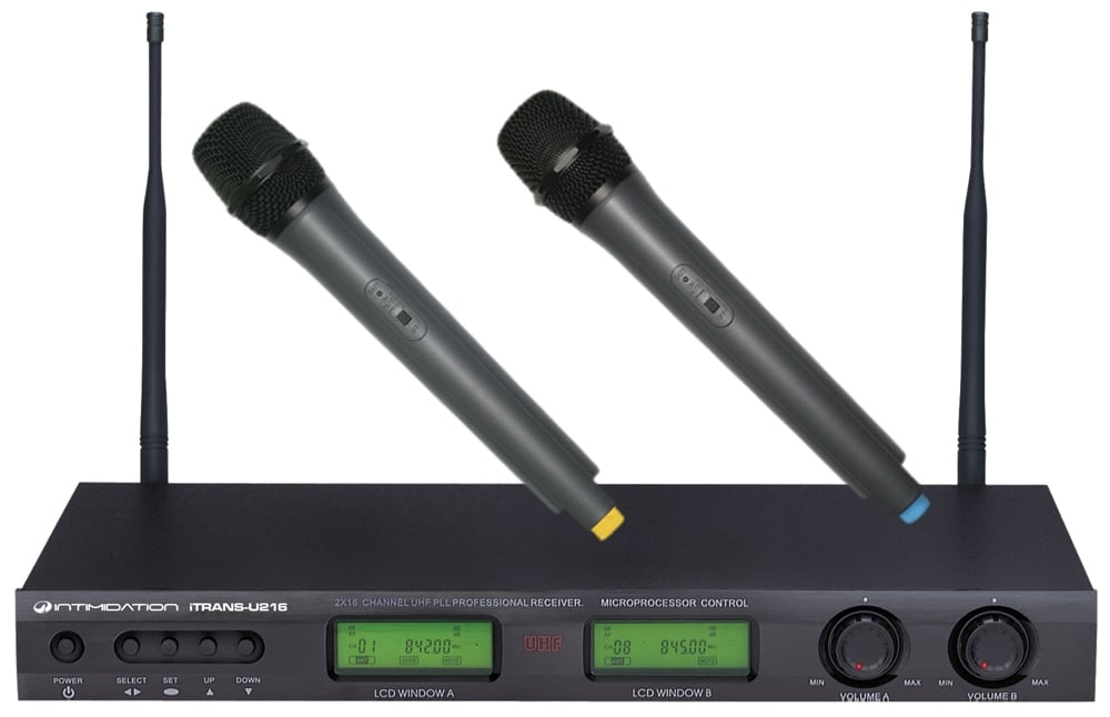iTRANS-V2 Dual UHF Wireless Microphone System