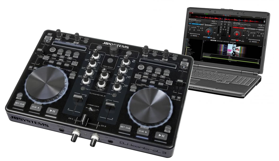 JB Systems DJ Kontrol 3 DJ MIDI Controller with Virtual DJ