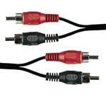 2 x RCA Phono Plugs to 2 x RCA Phono Plugs Cable 1.2m
