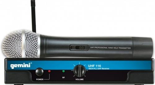 Gemini UHF 116M UHF Handheld Radio Microphone