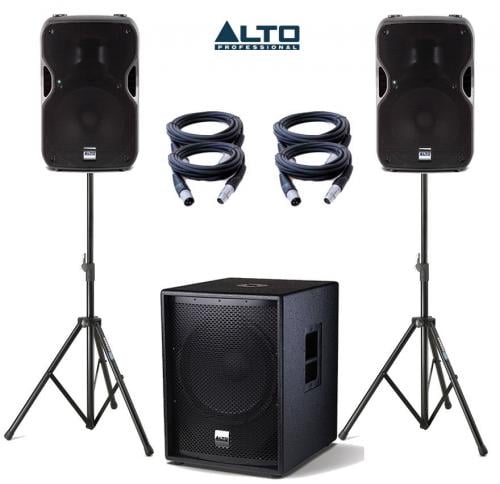 Alto Truesonic TS112A & SUB15A Power Pack 1 - 2800W Active Sound System ...