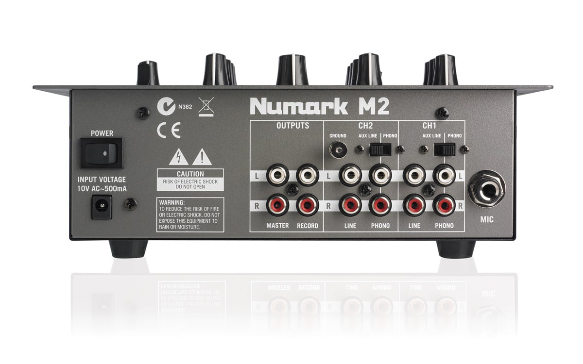 Numark M2 Mixer (Back)