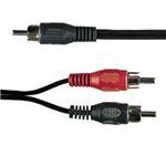 RCA Phono Plug to 2 x RCA Phono Plugs Cable 1.2m