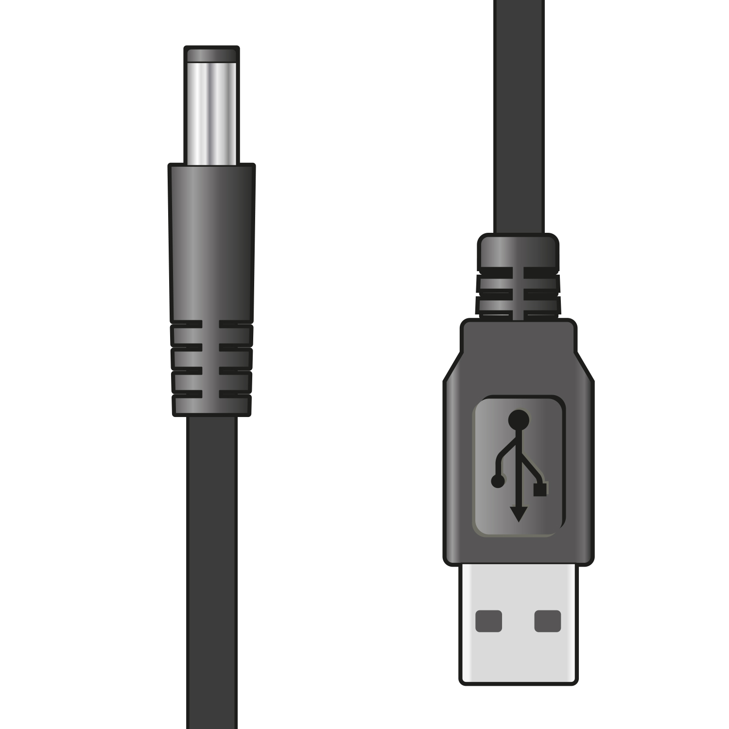 USB2.0 to 2.1 x 5.5mm 5V DC Plug Power Lead 1m (Bulk) USB2.0 to 2.1 x 5.5mm 5V DC Jack Power Lead 1m