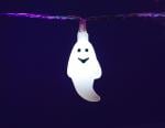 QTX LED Halloween String Lights - 10 x White Ghosts 