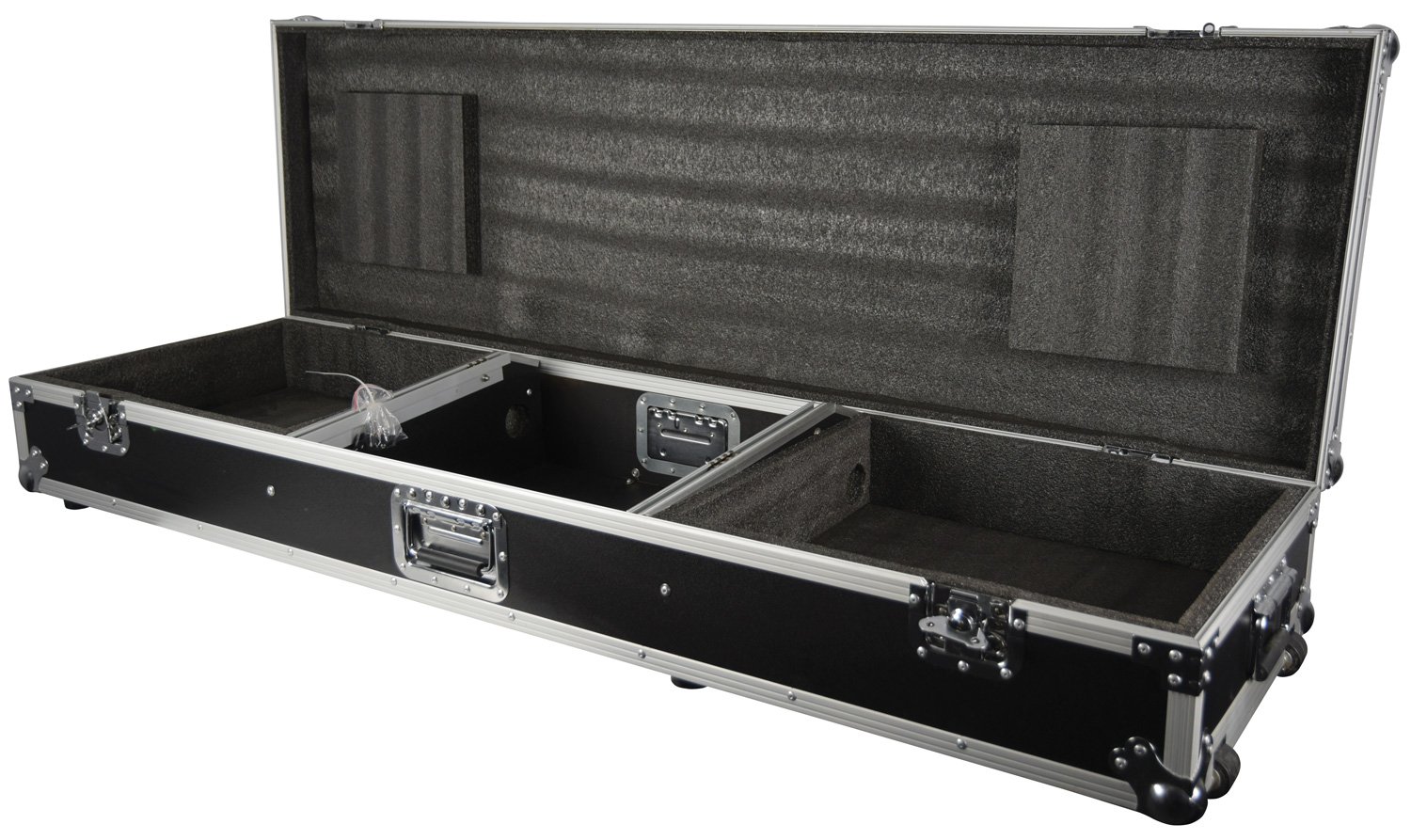 Flightcase for A Mixer and 2 x Turntables Flightcase for 8U 19" mixer and 2 x CD players/turntable