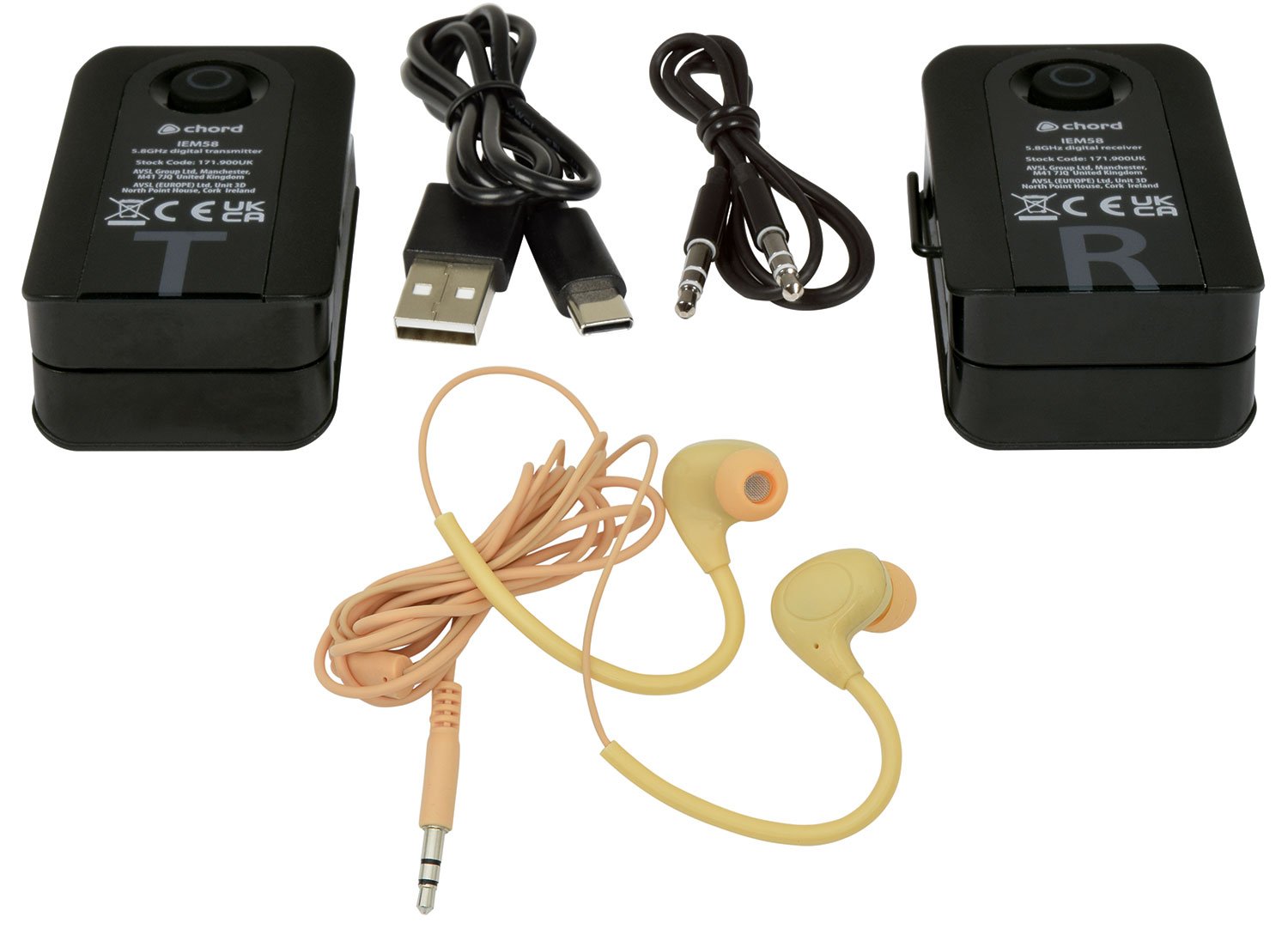 IEM58 Compact 5.8GHz In-Ear Monitoring System IEM58 In-ear Monitoring set 5.8GHz