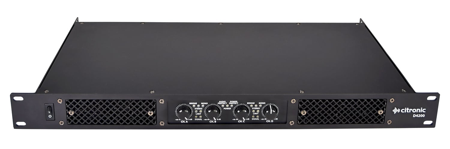 D-series Quad Power Amplifiers D4200 Quad Amplifier 4 x 200Wrms