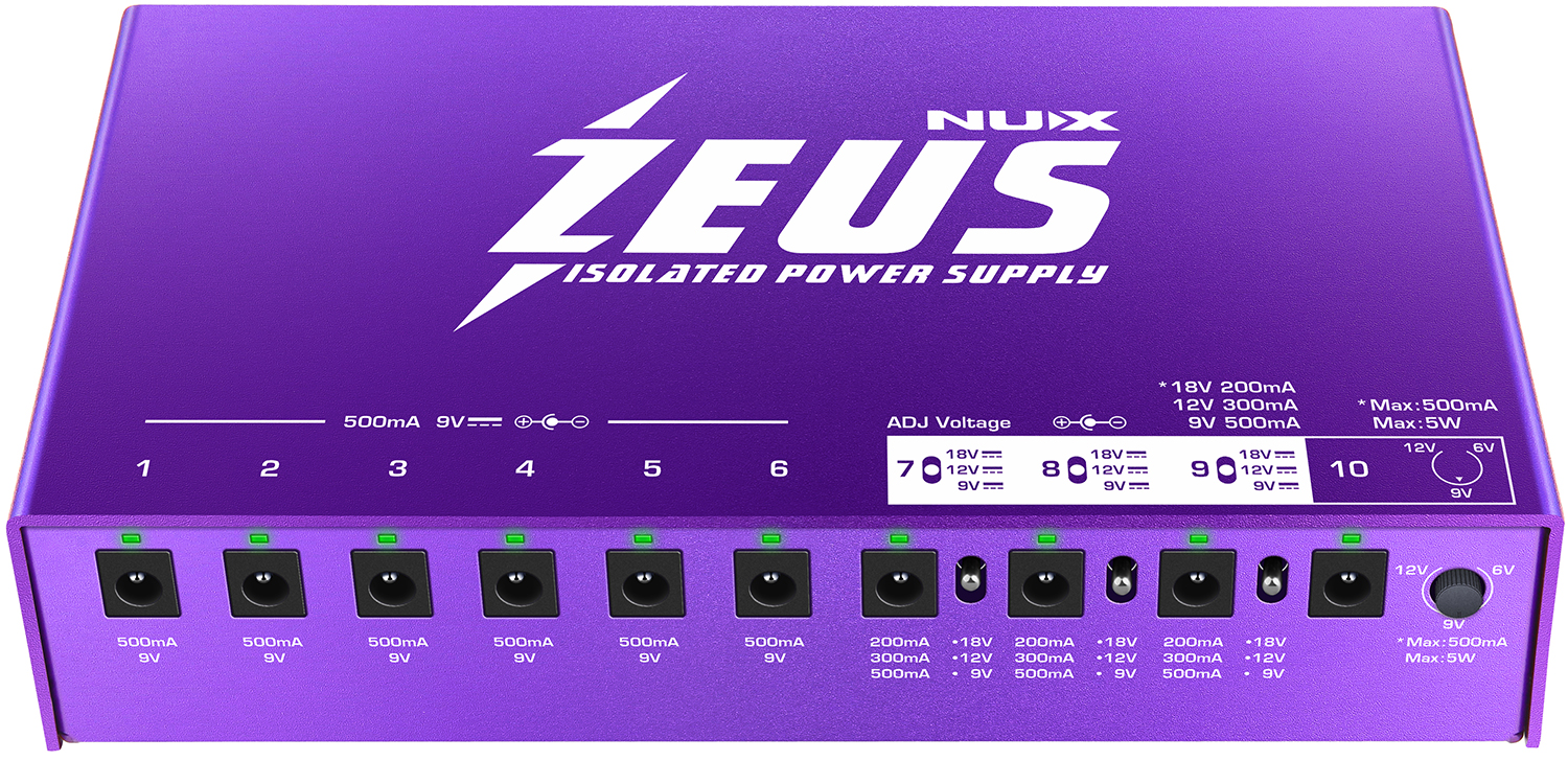 Zeus Guitar Pedal Power Supply Zeus Guitar Pedal Power Supply