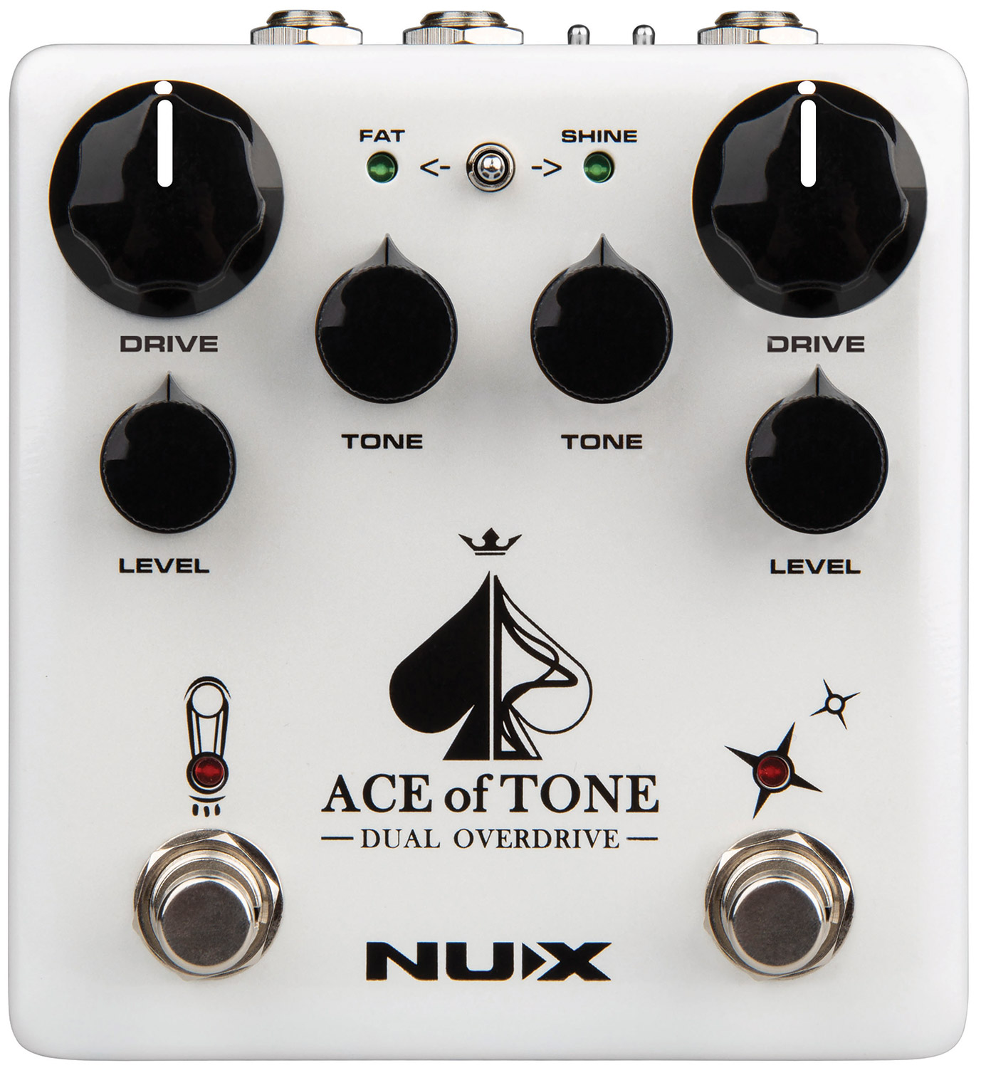 Ace of Tone Dual Stacked Overdrive Pedal Ace of Tone Dual Overdrive Pedal