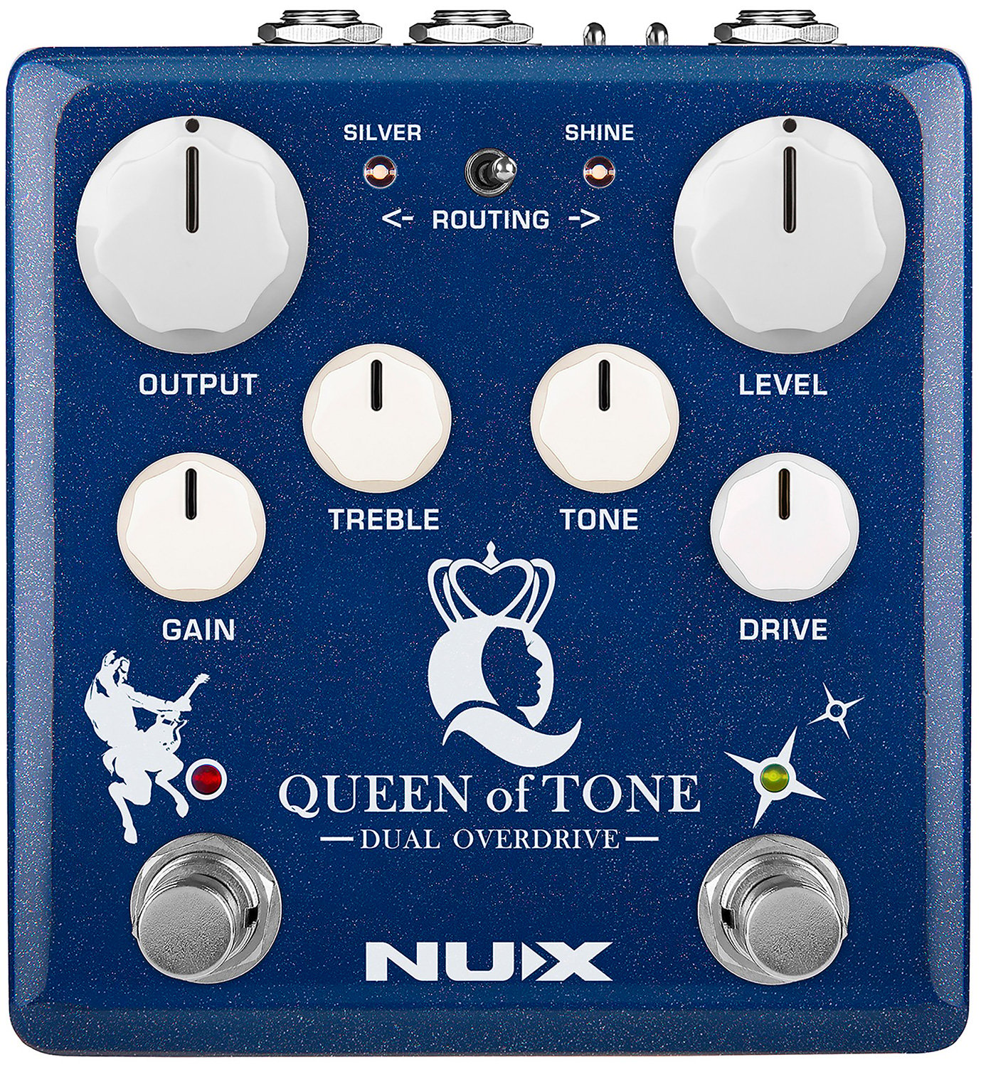 Queen of Tone Dual Stacked Overdrive Pedal Queen of Tone Dual Overdrive Pedal