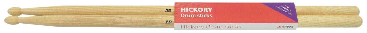 Hickory Drum Sticks - 1 Pair Hickory sticks 2BW - pair