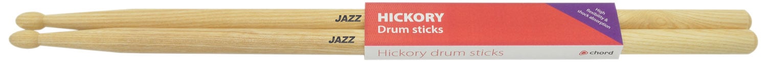 Hickory Drum Sticks - 1 Pair Hickory sticks JAZZ - pair
