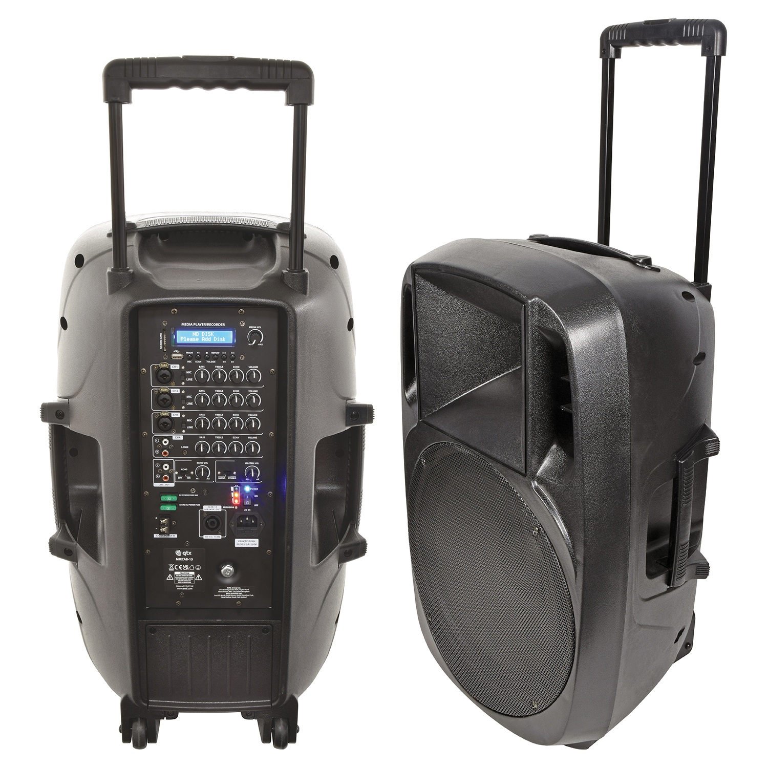 Mixcab-15 Portable Mixer PA MIXCAB-15 Portable PA 150W with Mixer + USB/SD/FM/BT