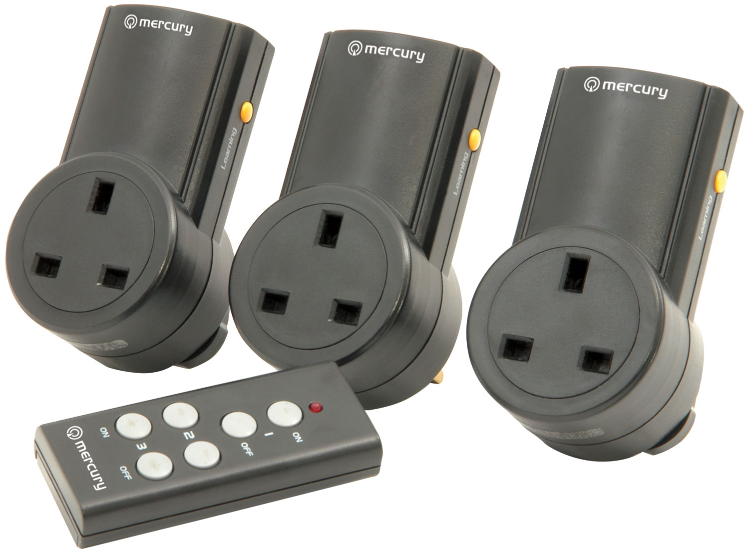 Wireless Remote Control Mains Sockets - Set of 3 RC3 Set of 3 RF controlled socket