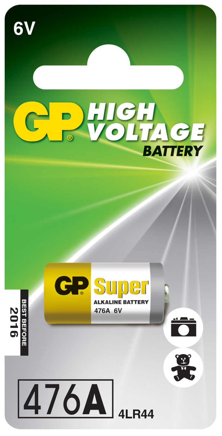 GP High Voltage Alkaline Batteries 4LR44 6V alkaline battery - 1 piece on a blister