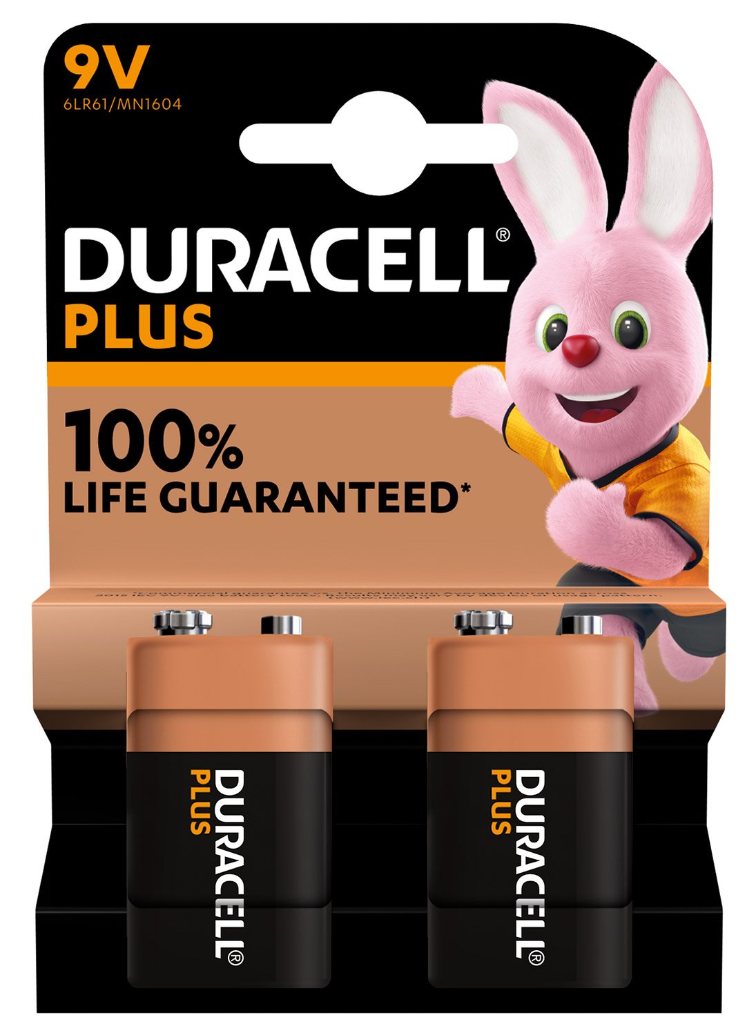 Duracell Plus Power Alkaline Batteries PP3 Duracell Plus Power 9V Single