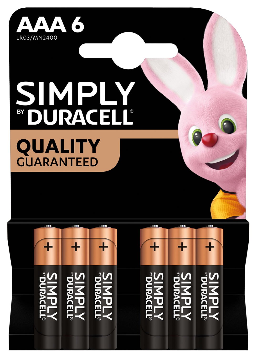 Simply Duracell Alkaline Batteries AAA Simply Duracell Alkaline Batteries 6 Pack