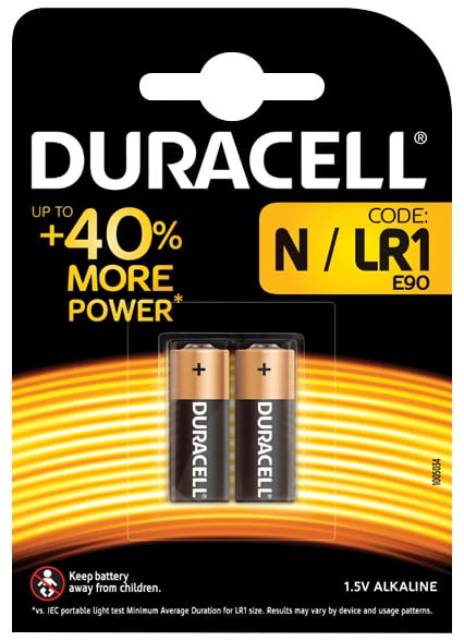 Duracell Battery LR1 LR1 Duracell Battery 2 Pack