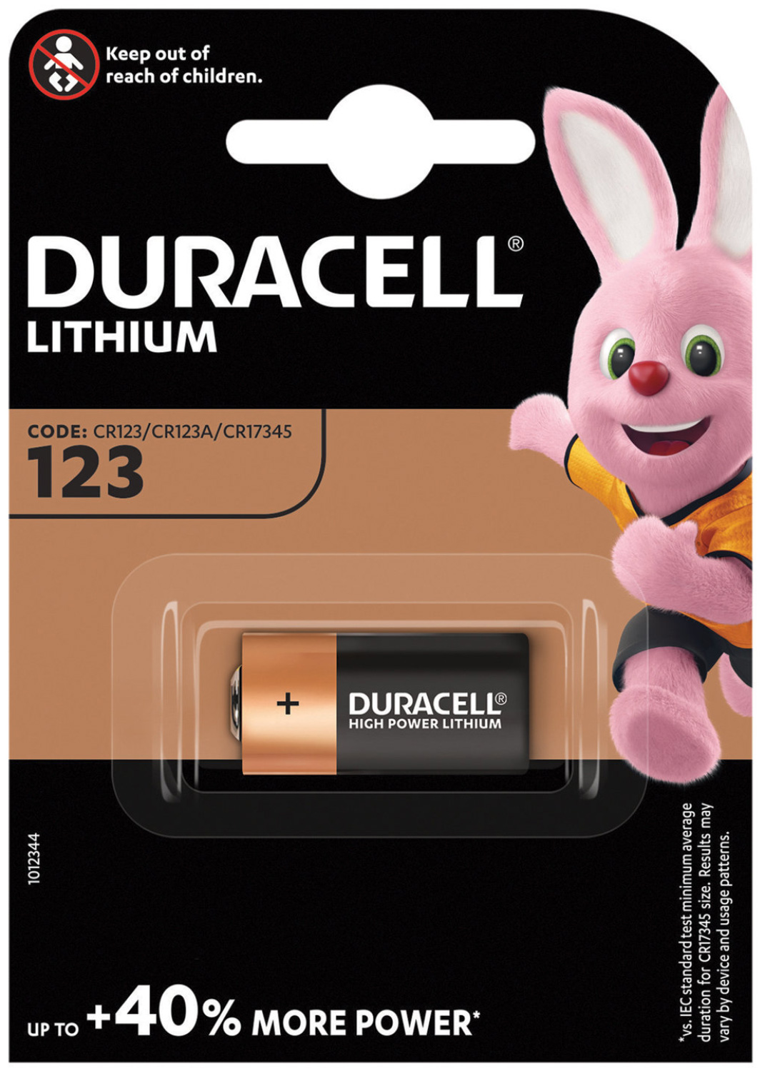 Duracell CR123 Lithium Battery CR123 Duracell Lithium Battery Single