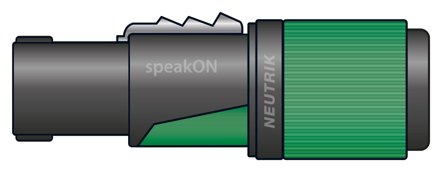 NeutrikÂ® NL4FXX Speakon Cable Connectors NL4FXX-W-L Speakon 4 Pole Plug