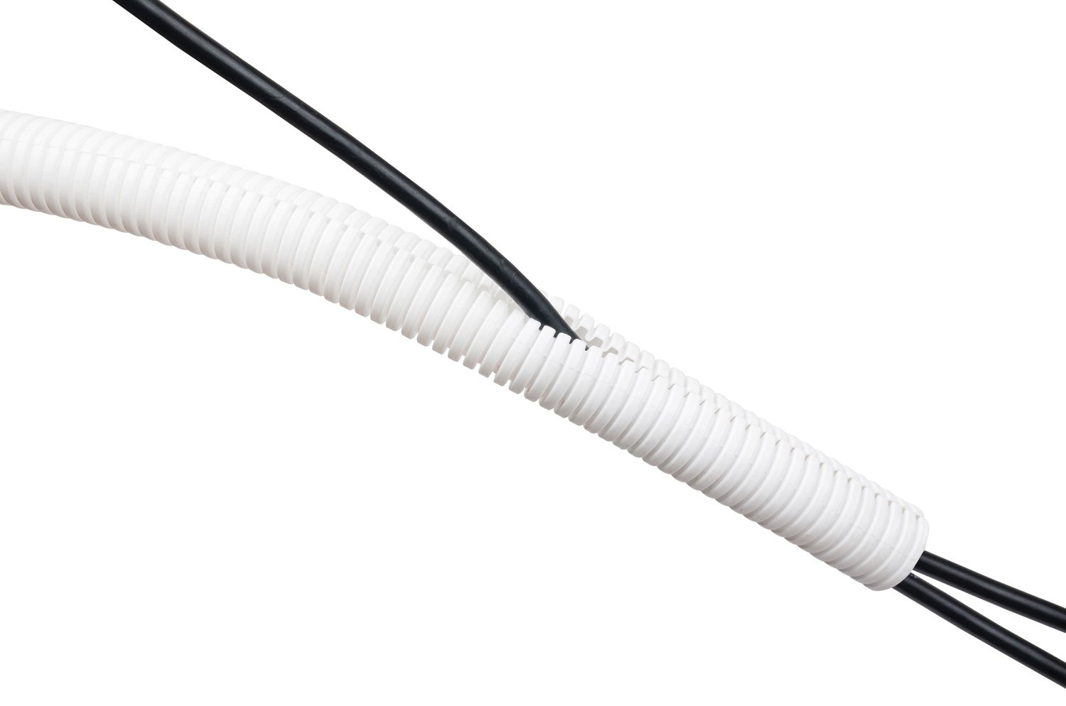 D-Line Cable Tidy Tube Cable Tidy Tube 1.1m 25mm White