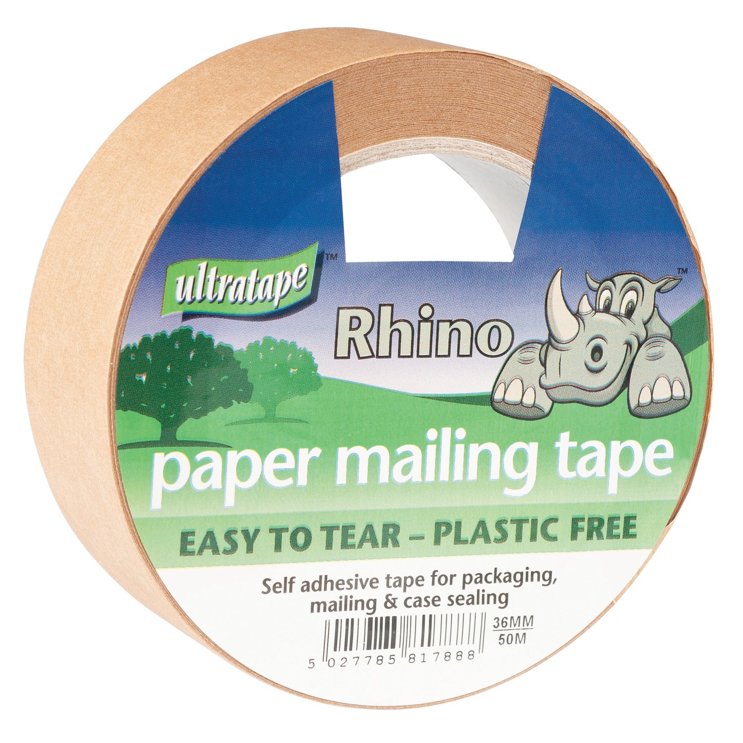 Paper Mailing Tape - Plastic Free Paper Mailing Tape 36mm x 50m