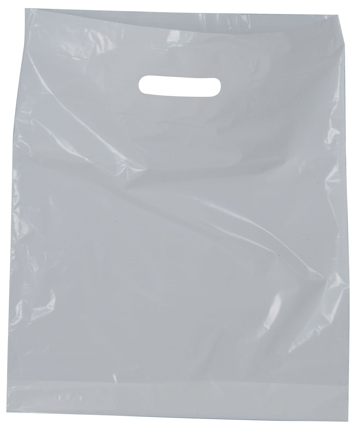 White Carrier Bag White Carrier Bag, 380 x 457 x 75mm (15" x 18" x 3 " approx), 30 microns