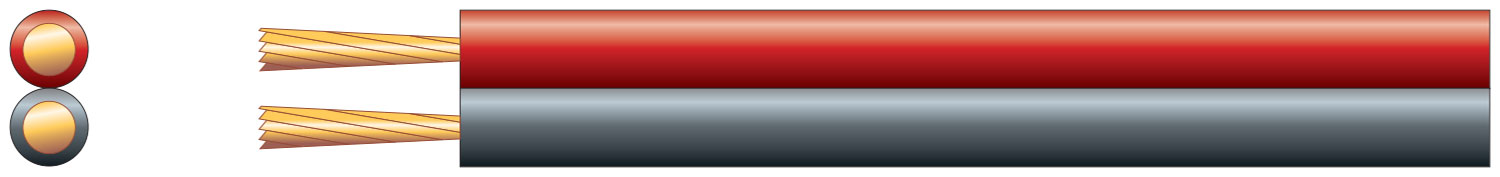 Figure 8 Power/Speaker Cable Red/Black Fig 8 Power/Speaker Cable, 2 x (45 x 0.18mmÃ˜)